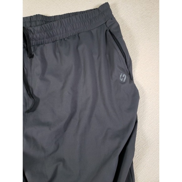 Hodo Sports Pants Mens 3XL Gray Drawstring High Rise Elastic Hem Polyester - Picture 3 of 8